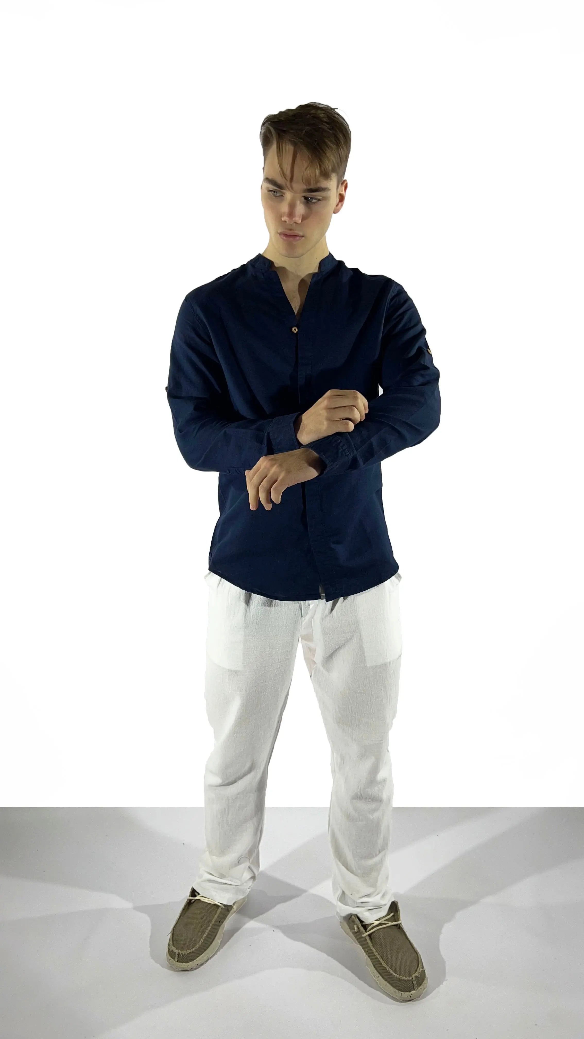 Pantalon de Bambula y lino