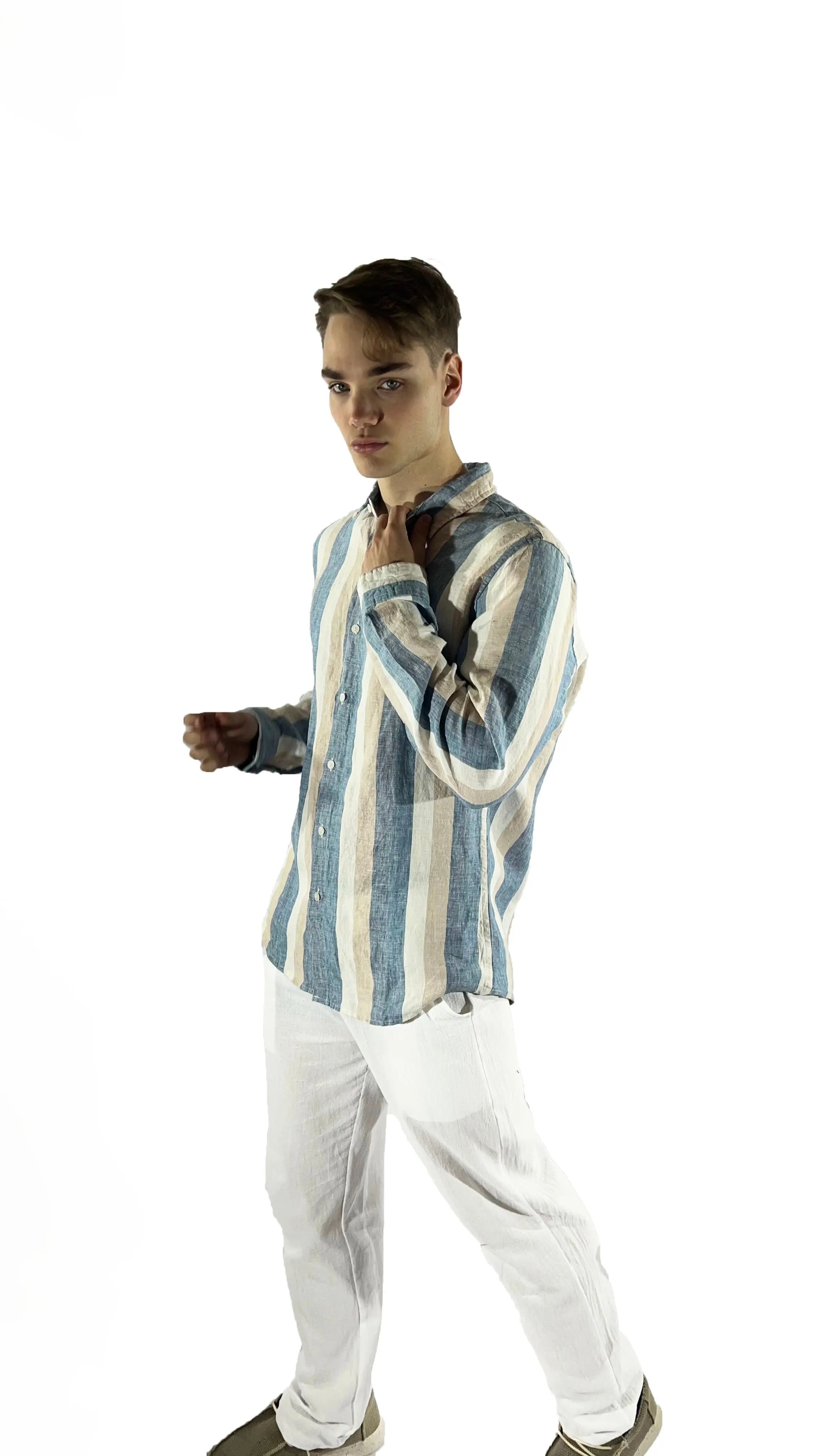 Pantalon de Bambula y lino
