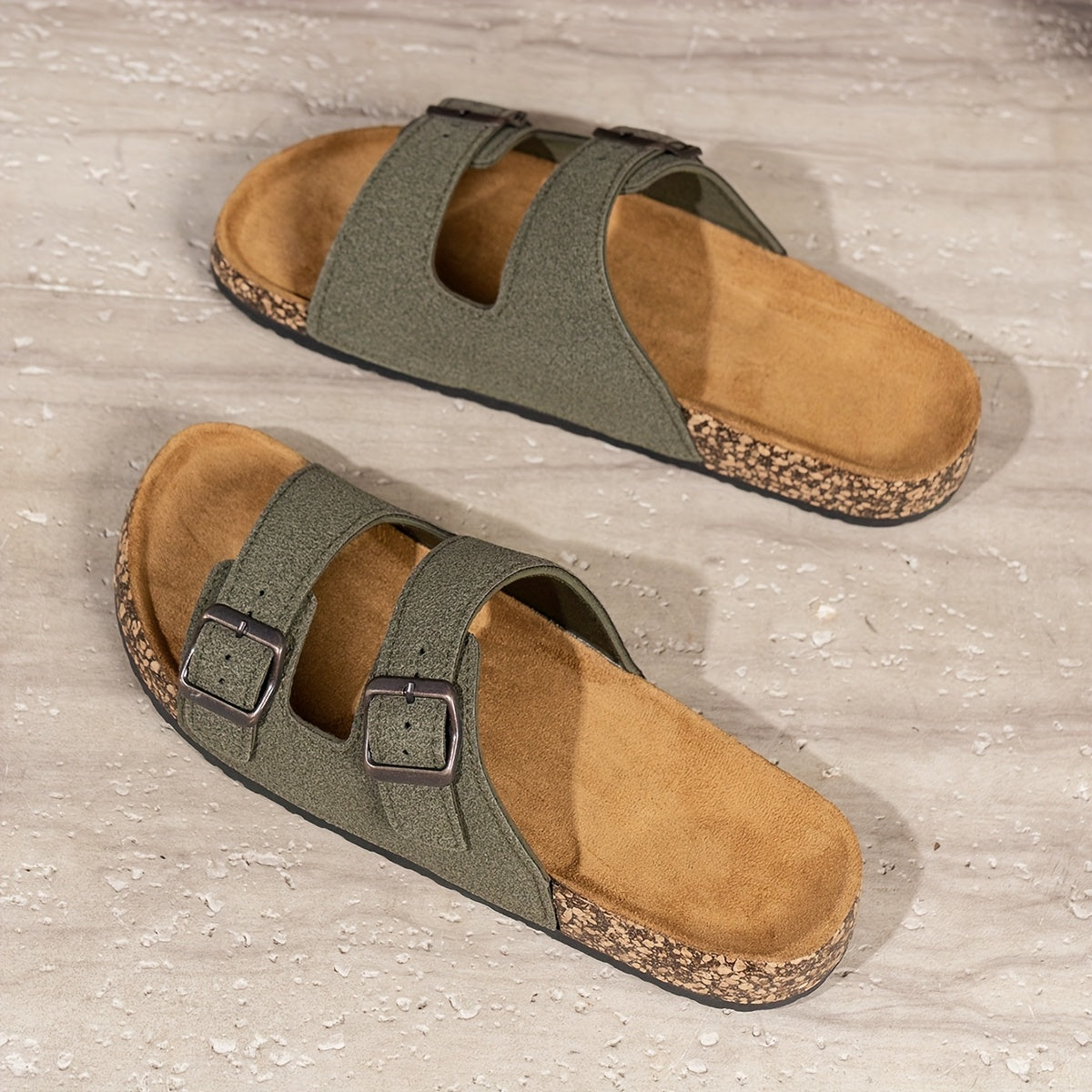 Sandalias de playa ajustables para hombre con hebilla, ideales para actividades al aire libre.