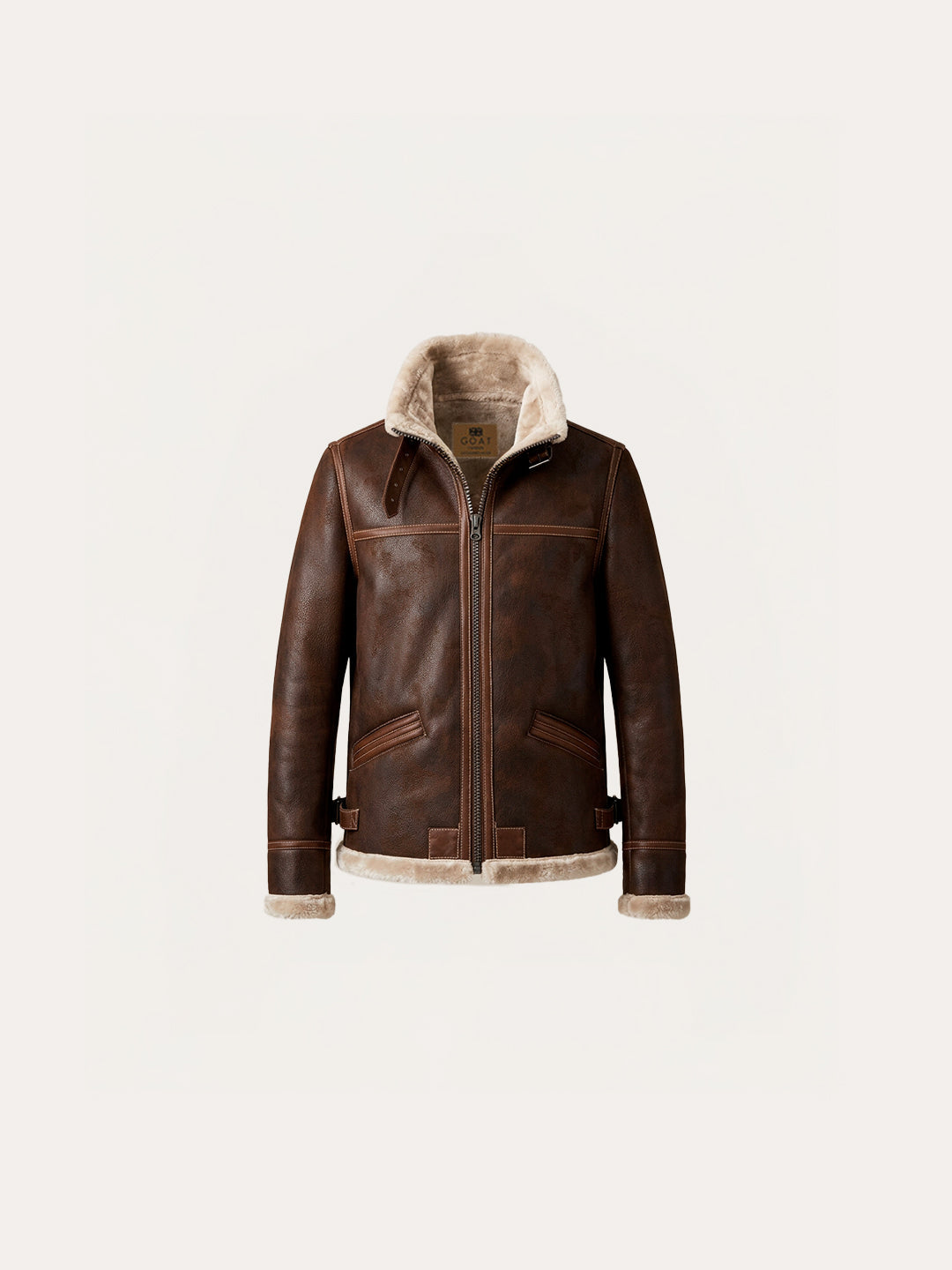 Chaqueta de cuero de chancho