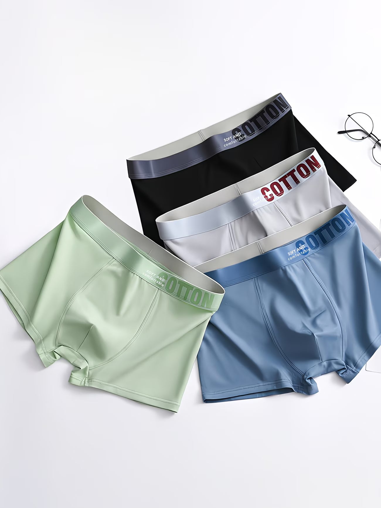 LLEVA 10 PAGA 5 | Bóxers COTTON Confort para Hombre | 95 % algodón y 5 % elastano, tejido cómodo y transpirable para uso diario