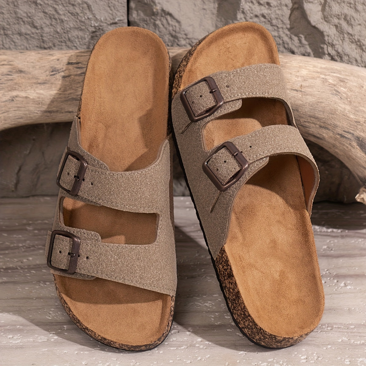 Sandalias de playa ajustables para hombre con hebilla, ideales para actividades al aire libre.